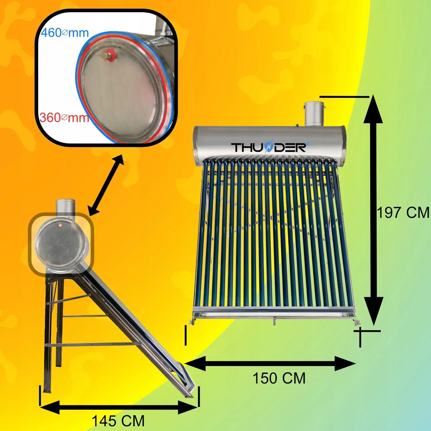 Wymiary zasobnika 300L